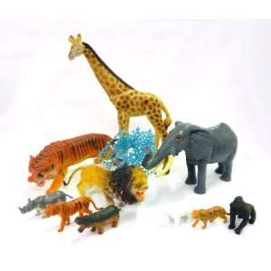  Imagination Toy Set Wild Animals 10pcs Giraffe Toys 