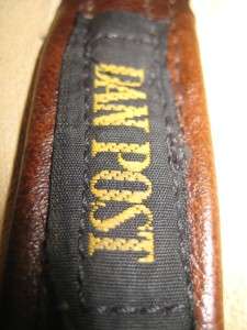 DAN POST Vintage Classic Simple Brown Leather Cowboy Boots Men 10.5 D 