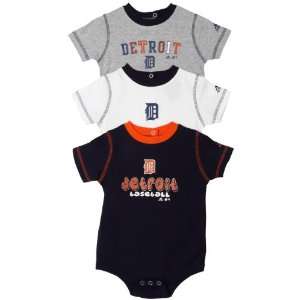  MLB Detroit Tigers 3 Piece Body Suit Set Infant/Toddler 