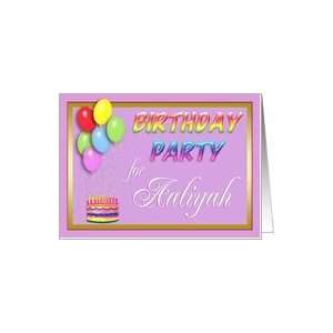  Aaliyah Birthday Party Invitation Card Toys & Games