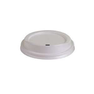 White Plastic Hot Cup Lid, fits 8 oz, 100 per pack. This 