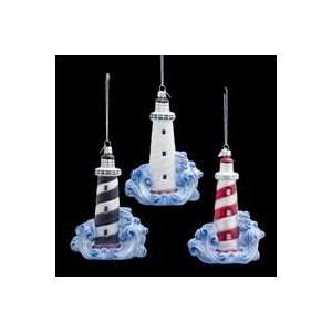  Club Pack of 12 Noble Gems Lighthouse Christmas Ornaments 