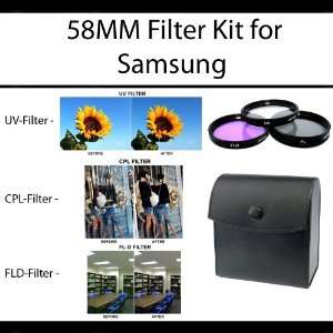   Kit For The Samsung NX 10 NX10 Digital Camera Lens Filter Kit Includes