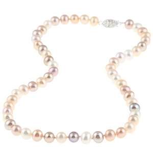  DaVonna Multi colored Pink Freshwater Pearl 16 inch Strand 