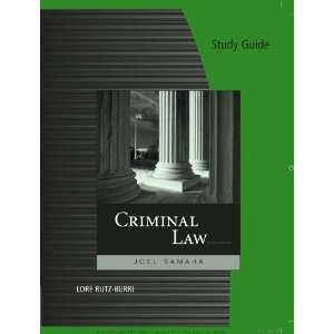   Study Guide for Samahas Ciminal Law [Paperback]: Joel Samaha: Books