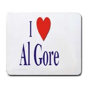  I love/Heart Al Gore Mousepad: Office Products