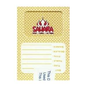  Sahara Casino Las Vegas Yellow Playing Cards Sports 