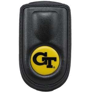  Georgia Tech Yellow Jackets Black Leather Cell Phone Case 
