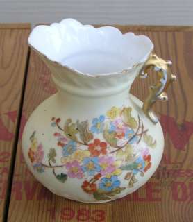 Antique Rudolstadt Creamer Vase Handpainted Floral RW  