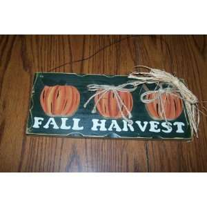  Primitave Country Fall Harvest Halloween Wood Sign 
