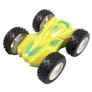   Double Side Yellow Green Plastic Inertia Sliding Car Toy: Toys & Games