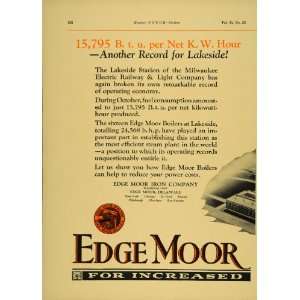  1924 Ad Edge Moor Iron Co. Delaware Water Tube Boilers 