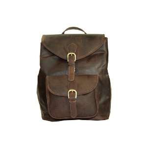  Rugged Buffalo Leather Convertible Hand Backpack Bag 