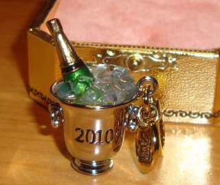 NEW JUICY COUTURE CHAMPAGNE BUCKET CHARM 4 BRACELET  