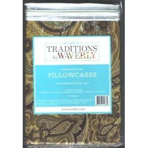   Pillowcases Waverly Paisley Paddock Shawl Color Spa