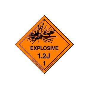  Explosive 1.2 J Label, Vinyl, Pack of 25