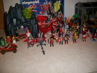 ALSO INCLUDED IS THE PLAYMOBIL (2007) DRAGON ROCK PLAYSET # 5840. I 
