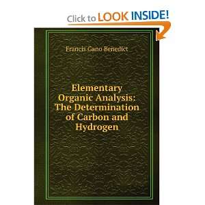  Elementary Organic Analysis The Determination of Carbon 
