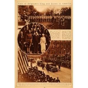 1922 Rotogravure Belgium King Queen America Albert West Point Cadet 