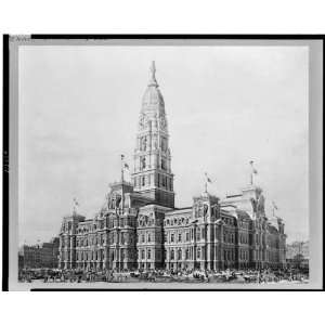  Exterior City Hall, Philadelphia, Pennsylvania,PA 1876 