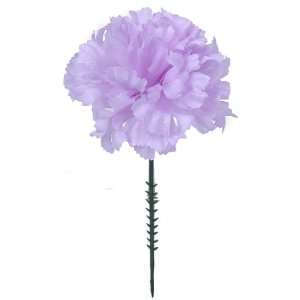  100 Carnation 5 Lavender Artificial Silk Flower Pick 
