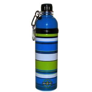    Stainless Steel Water Bottle   Blue Stripe: Sports & Outdoors