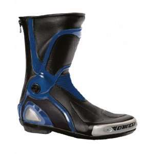  NEW DAINESE TORQUE OUT BLACK/METALLIC BLUE BOOTS 45 