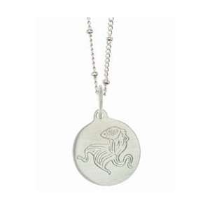   Baroni Brushed Sterling Silver Golden Fish Necklace: Baroni: Jewelry