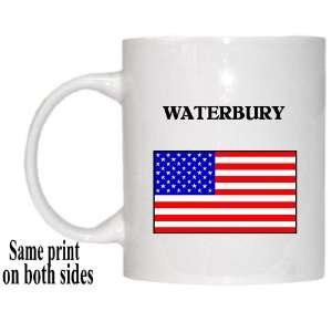    US Flag   Waterbury, Connecticut (CT) Mug 