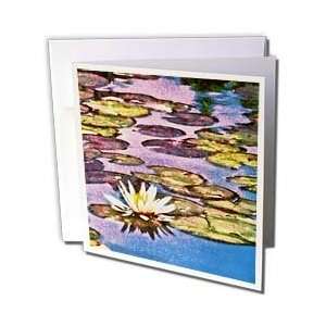  Boehm Digital Paint Garden   White Water Lily   Greeting 