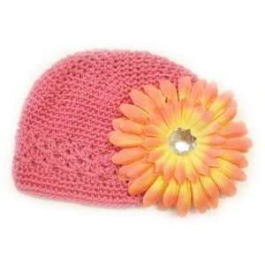  PepperLonely 3 in 1 Hot Pink Adorable Infant Beanie Kufi 