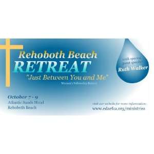  3x6 Vinyl Banner   Rehoboth Beach Retreat 