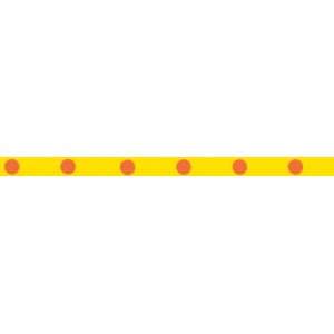  Dippy Dots Ribbon 3/8 Wide 9 Feet Yellow/Orange   642605 