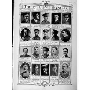   1916 ROLL HONOUR DEAD SOLDIERS WAR BROAD GUNN PALMER