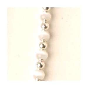  Pearl/Silver Color Beaded Necklace   Size 5 9 Years: Baby