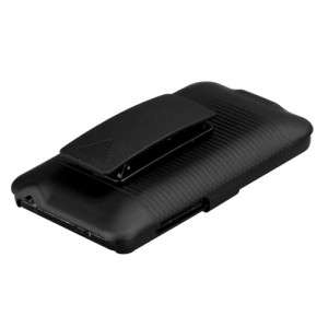 For HTC EVO 4G Black COMBO Belt Clip Holster Hard Case Cover Stand 