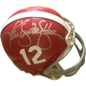  Signed Ken Stabler Mini Helmet   Alabama Crimson Tide 