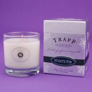 White Fir Trapp Glass Candle: Home & Kitchen