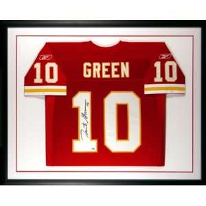  Trent Green Autographed Jersey   FRAMED CHIEFSRED/REEBOK 