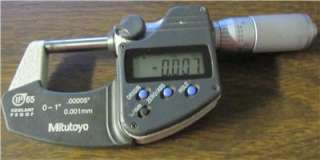 Mitutoyo IP65 0 1 .00005 .001mm Digital Micrometer No. 293 344 