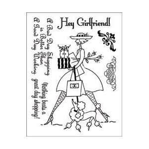  Tuesday Clear Stamps 3X4   Shoppe Girl by Technique Tuesday Arts