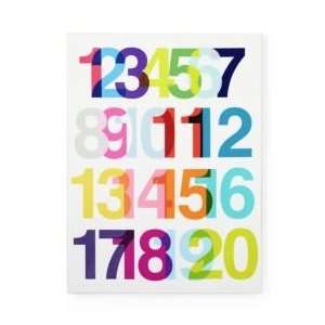   Art Kids Helvetica Font Numbers Wall Art, Helvetica Number Wall Art