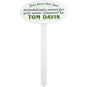    Personalized Wood Sign   This Lawn Mowed By