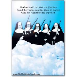  Funny Birthday Card Virgins In Heaven Humor Greeting Ron 