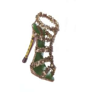   Print Sequined High Heeled Sandal Christmas Ornament: Home & Kitchen