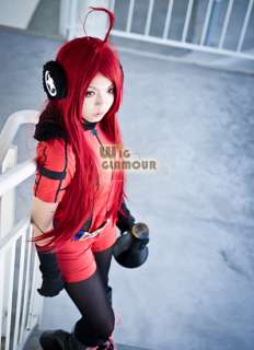 Vocaloid MIKI Long Dark Red Cosplay Straight Hair Wig  