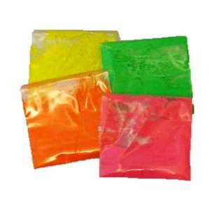 Set of 4 Fluorescent Neon color powder pigments resin jewelry crafts 
