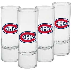   Mustang Montreal Canadiens 4 Pack Shooter Glasses
