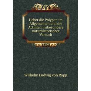   insbesondere naturhistorischer Versuch Wilhelm Ludwig von Rapp Books