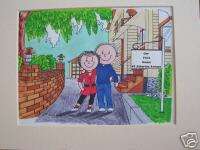 PERSONALIZED CARTOON New home house warming 1st house  